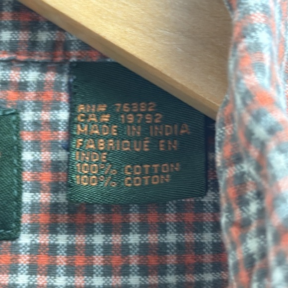 Timberland Brown Casual Flannel Button Down Shirt Size Medium - Picture 7 of 7